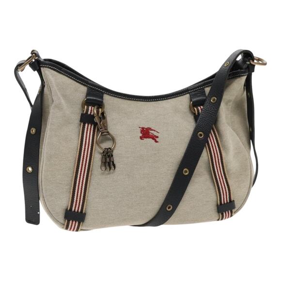 Burberry Blue Label Shoulder Bag Canvas Gray - Picture 1 of 16